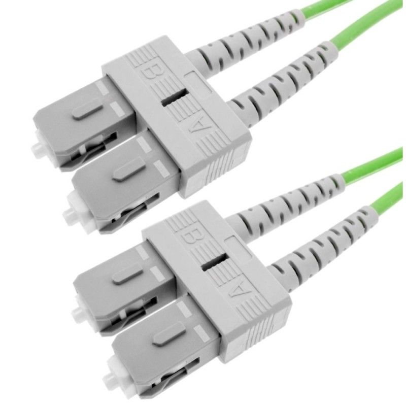Patchcord FO SC/PC-SC/PC, MM OM5 50/125, manta LSZH 3.0mm, duplex 15m - EMTEX