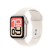 Apple Watch SE 3 GPS + Cellular 40 mm Carcasă din aluminiu Starlight cu brățară sport Starlight - S/M