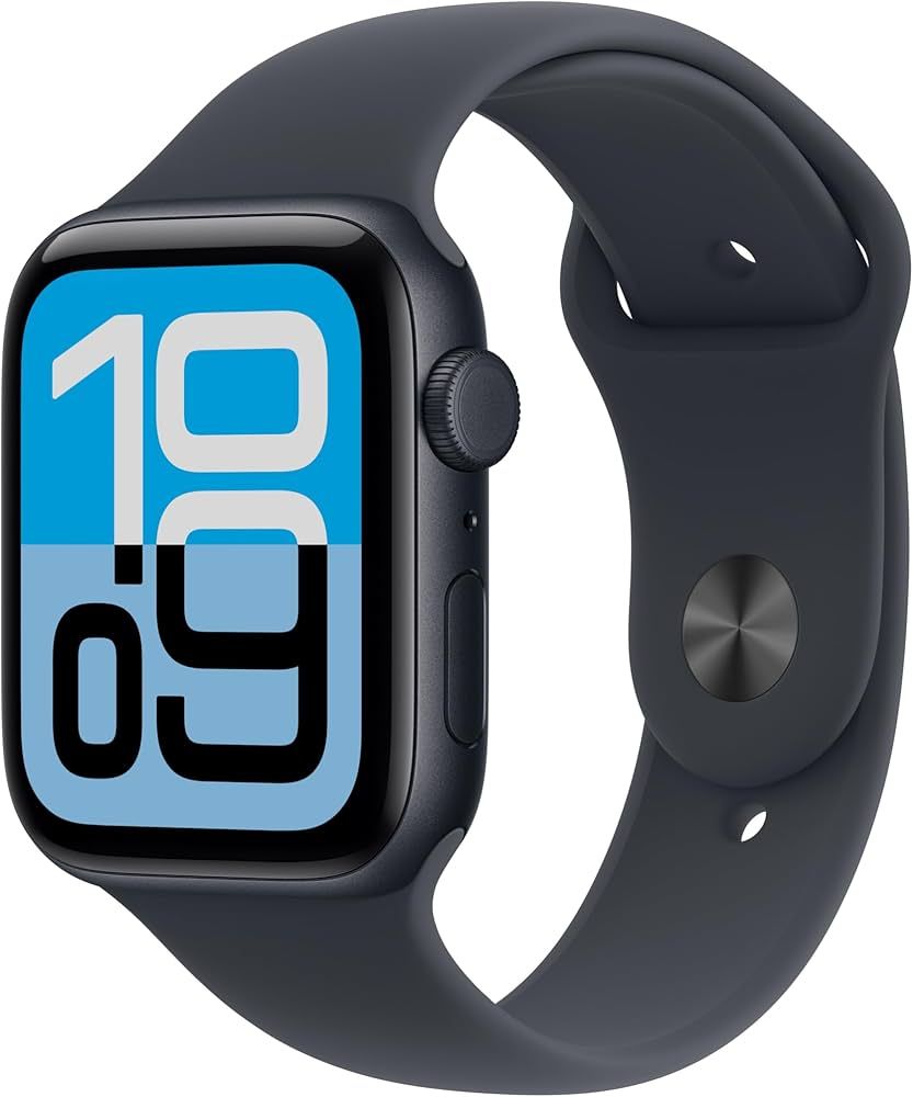 Apple Watch SE 3 GPS + Cellular 44 mm Carcasă din aluminiu Midnight cu brățară sport Midnight - S/M