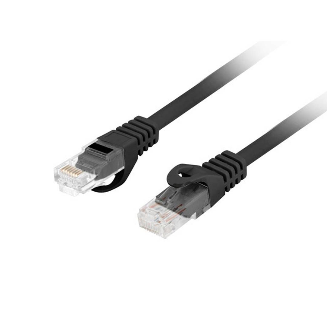 LANBERG Patchcord cat.6 UTP LSZH CU 10m black Fluke passed