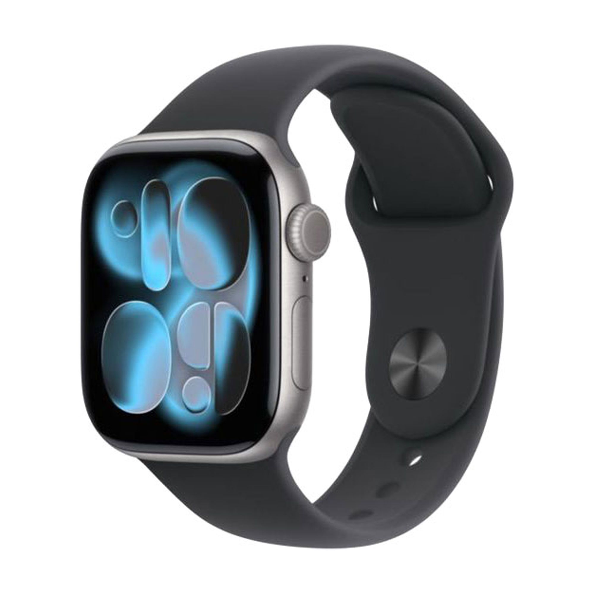 Apple Watch Series 11 GPS 42mm Carcasă din aluminiu gri spațial cu brățară sport neagră - M/L