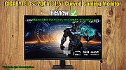 GIGABYTE GS32QCA 31.5  QHD Curved Gaming Monitor - 2560 x 1440  180Hz  1ms  250 cd/m2  FreeSync  HDR Ready  HDMI 2.0  Displayport 1.4