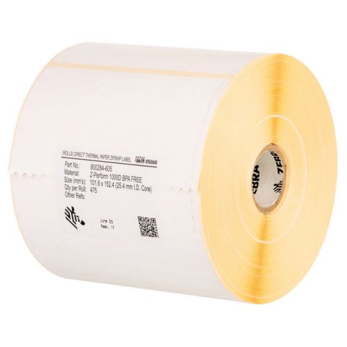LABEL, PAPER, 102X25MM THERMAL TRANSFER, Z-SELECT 2000T , COATED, PERMANENT ADHESIVE, 76MM CORE, RFID, 4022/ROLL, 1/BOX