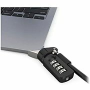 LEDGE LOCK ADAPTER MACBOOK AIR/13IN M2-M4 W/ COMB. LOCK SILVER