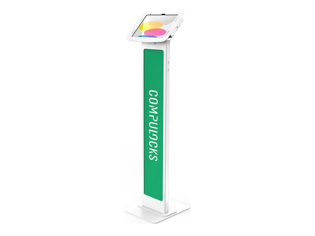 IPAD 10TH-11TH (A16) GEN SPACE/ENCLOS BRANDABLE FLOOR STAND WHT