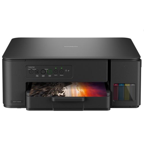 Imprimanta multifunctionala inkjet ciss color Brother DCP-T430W + Pack Cerneala Brother BTD100CLVAL C/M/Y, A4, Micro USB 2.0, Wi-Fi, 16 ppm negru, 16 ppm color