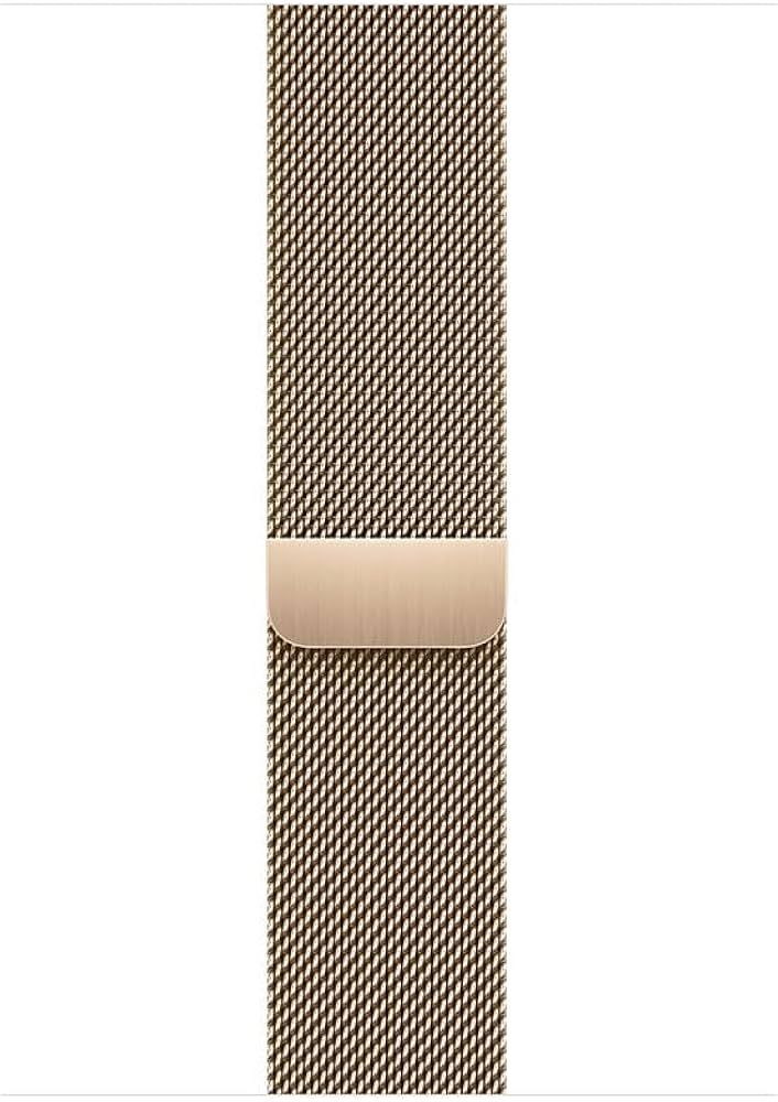 Apple Watch 46mm Loop:  Gold Milanese Loop - M/L