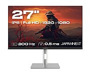 JAPANNEXT Monitor 27  IPS 200Hz 0.5ms Full HD, Height & Tilt Adjustment (HSP) Integrated Speaker, G-Sync/FreeSync