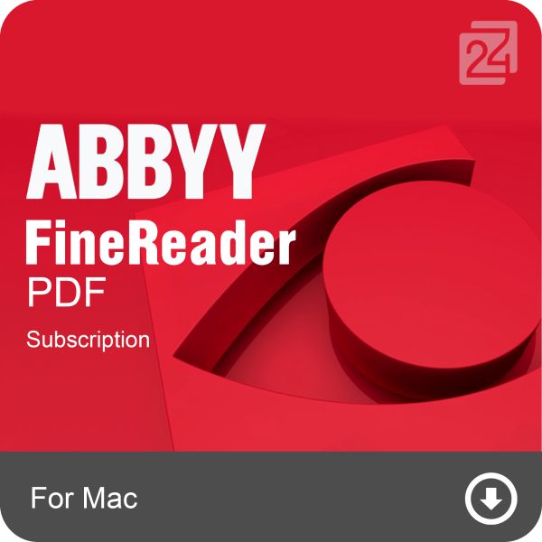 ABBYY FineReader PDF for Mac, Single User License (ESD),GOV/NPO/EDU, Subscription 1y