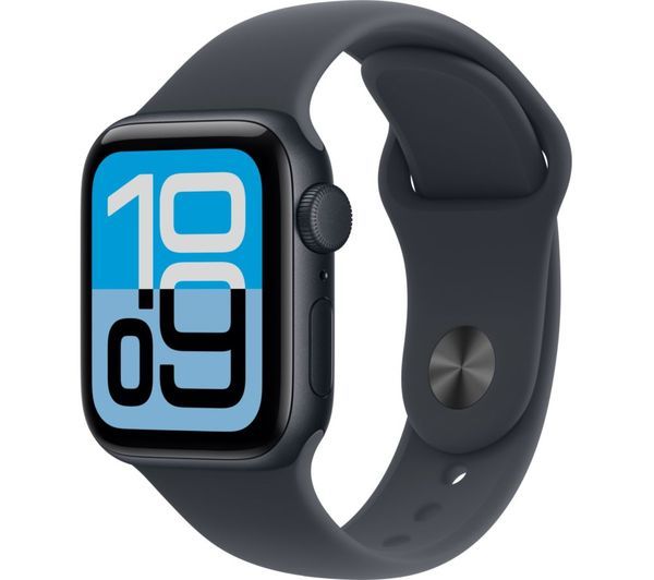Apple Watch SE 3 GPS 40 mm Carcasă din aluminiu Midnight cu brățară sport Midnight - M/L