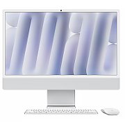 All-In-One Apple iMac MWUC3ZE/A, 24 inch 4480 x 2520, Apple M4 8-Core (8 C / 8 T, 3.2 GHz - 4.4 GHz, 16 MB cache, 28 W), 16 GB LPDDR5x, 256 GB SSD, Apple M4 8-core 0 GB, Mac OS, Argintiu