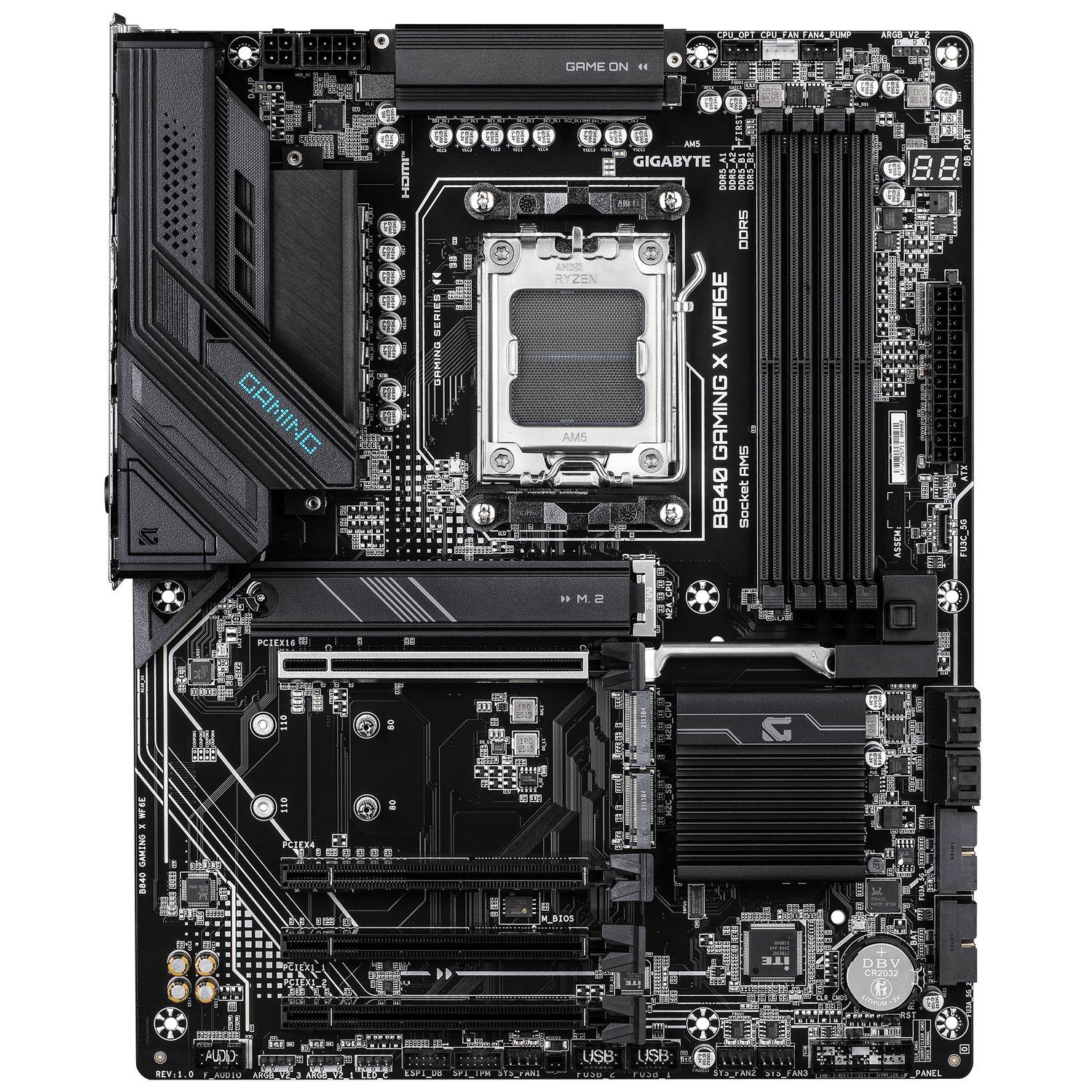 B840 GAMING X WIFI6E, AM5, DDR5, BT, ATX, Negru