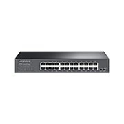 Swtich desktop/rackmount Mercusys, IEEE 802.3i, IEEE 802.3u, IEEE 802.3ab, IEEE 802.3x, IEEE 802.1p, 24×10/100/1000Mbps RJ45 Ports, Auto- Negotiation, Auto MDI/MDIX, switch capacity 48 Gbps