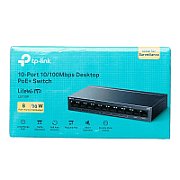 Switch TP Link, 10-Port 10/100Mbps Desktop Switch with 8-Port PoE+, 10BASE-T: UTP category 3, 4, 5 cable (maximum 100m), 100BASE-TX: UTP category 5 or above cable (maximum 100m), 2 Gbps
