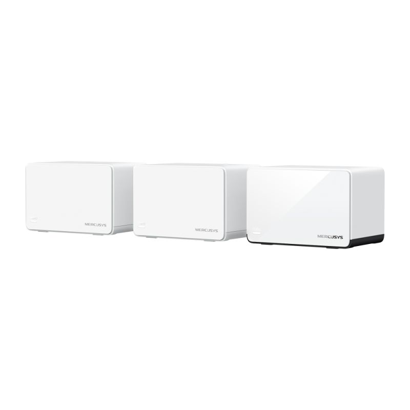 Router Mesh Halo H85X 3-pack, 2402 Mbps on 5 GHz, 574 Mbps on 2.4 GHzH85X, protocol mesh  802.11k/v/r, Wi-Fi 6: IEEE 802.11ax/ac/n/a 5 GHz, IEEE 802.11ax/n/b/g 2.4 GHz
