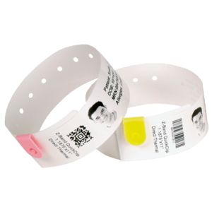 Wristband, Synthetic, 1x11in(25.4x279.4mm)DT, Z-Band Ultra Soft Lam, Coated, Permanent Adhesive, 1in(25.4mm) core, 175/roll, 6/box, Pr