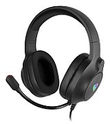 Casti gaming cu fir Genesis Neon 213, microfon, iluminare RGB, impendanta 32 Ohm, frecventa raspuns 20 - 20.000 Hz, lungime cablu 220cm, frecventa raspuns microfon 100 - 16000 Hz, sensibilitate -42dB, conectivitate 3x Jack 3.5 mm, USB-A 2.0, negru