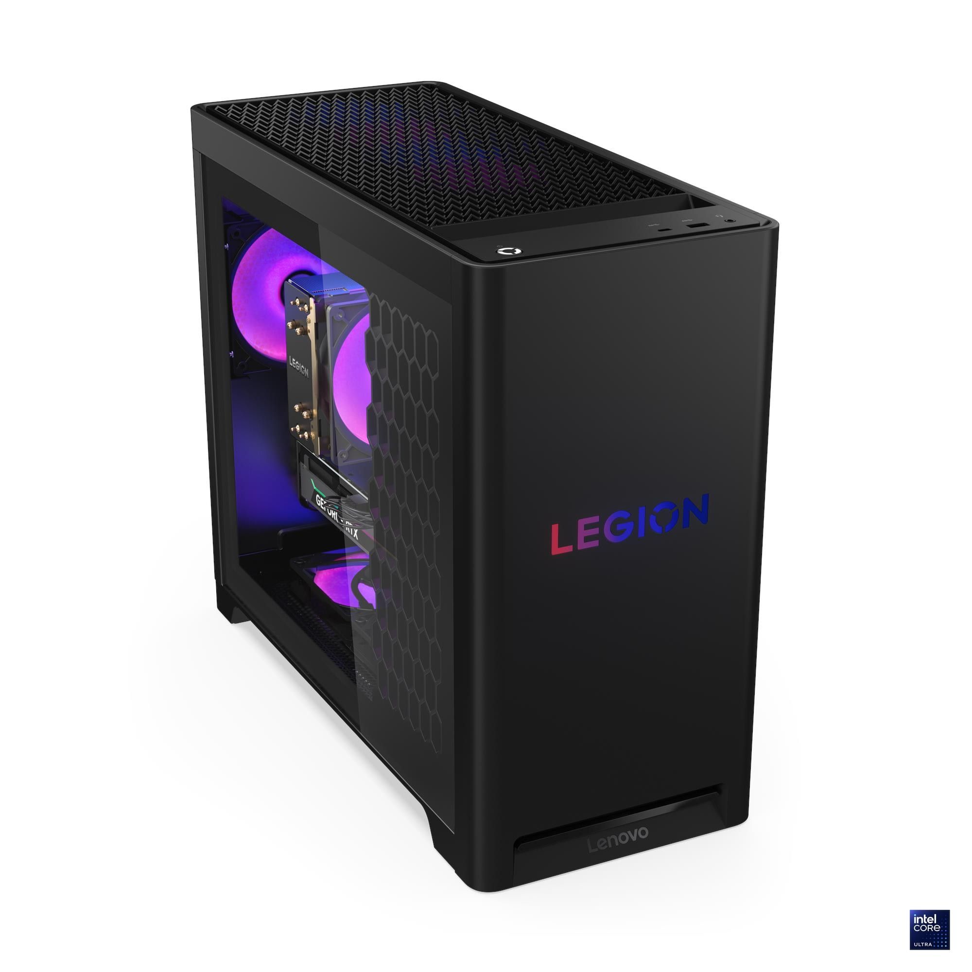 Desktop PC Lenovo Legion T5 30IAS10, Intel 225 (10 C / 10 T, 2.7 GHz - 4.9 GHz), 32 GB RAM, 1 TB SSD, NVIDIA GeForce RTX 5060 Ti 8 GB, 500 W, Fara sistem de operare