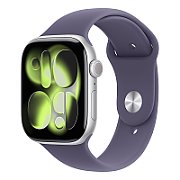 Apple Watch S11 Cellular 46mm Silver Aluminium Case with Purple Fog Sport Band - M/L