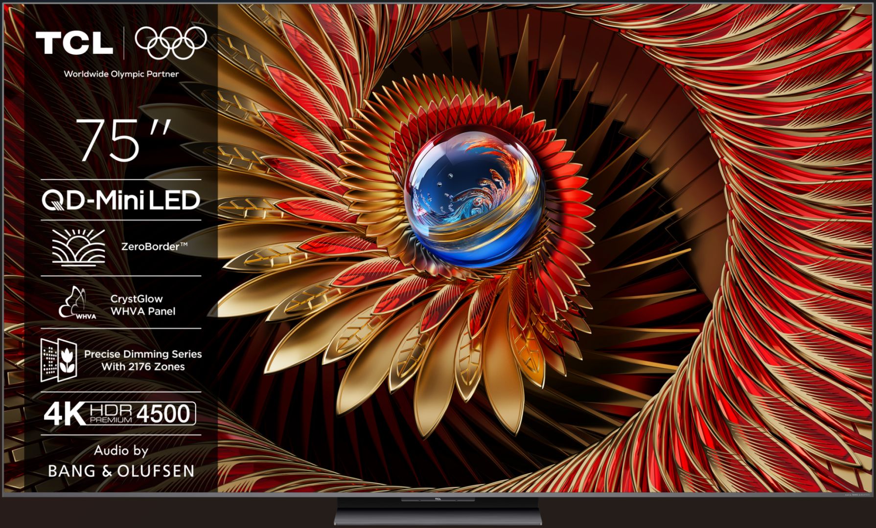 Televizor TCL Mini LED 75Q8C, 189 cm, Smart Google TV, 4K Ultra HD, (Model 2025)