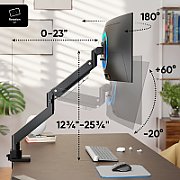 MONITOR ACC WALL MOUNT/17-57  BLACK G130-B ONKRON