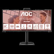AOC E4 CU34E4CW monitoare LCD 86,4 cm (34 ) 3440 x 1440 Pixel UltraWide Quad HD LED Negru