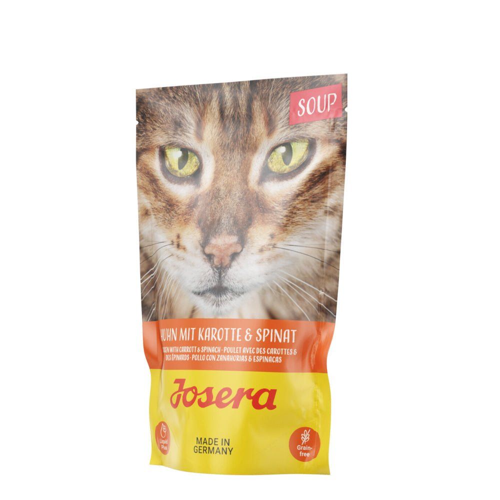 JOSERA Chicken soup with carrots and spinach - wet cat food - 70 g