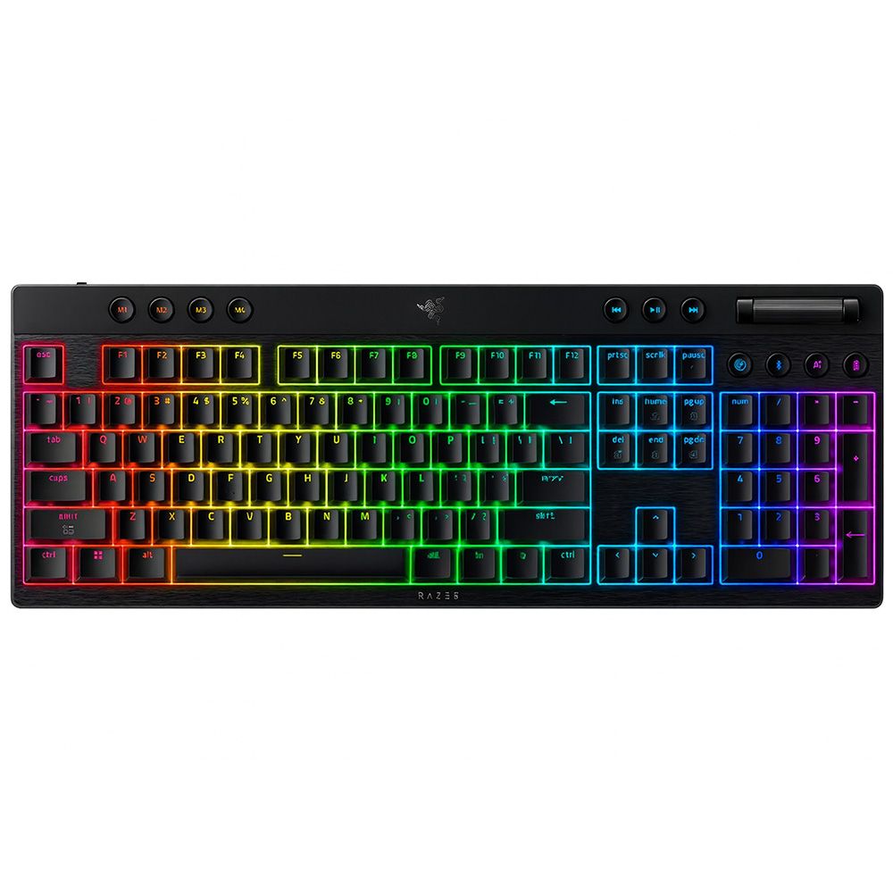 Tastatura mecanica wireless Razer Blackwidow V4 Low profile HyperSpeed, switch Razer™ Low-profile Mechanical Switches (Orange Tactile), 110 taste, iluminare Razer™ Chroma RGB, negru