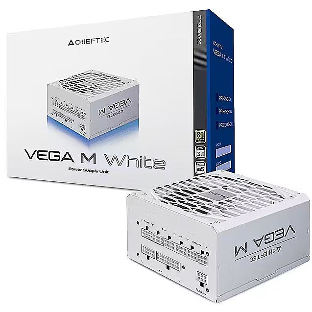 Power Supply 1000W Chieftec VEGA M White 80Plus