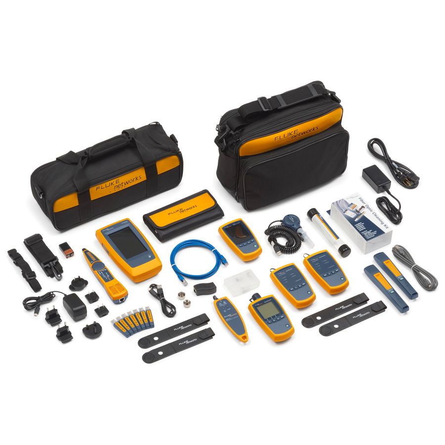 Fluke LIQ-KIT dispozitiv de testare cabluri de rețea Tester PoE Gri, Galben