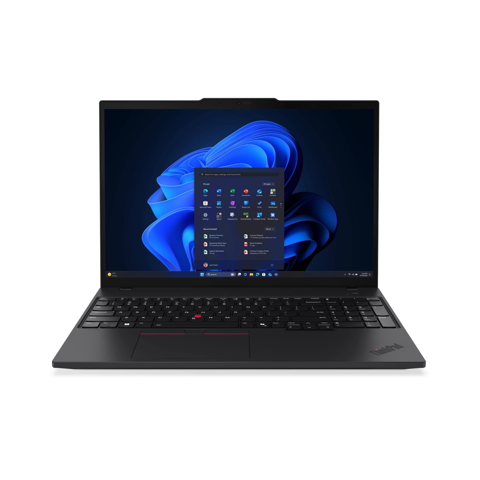Laptop Lenovo ThinkPad T16 G4 21QE0087RI, 16 inch 1920 x 1200, Intel 255U (12 C / 14 T, 2.4 GHz - 5.2 GHz, 12 MB cache), 64 GB DDR5, 1 TB SSD, Intel Graphics, Windows 11 Pro