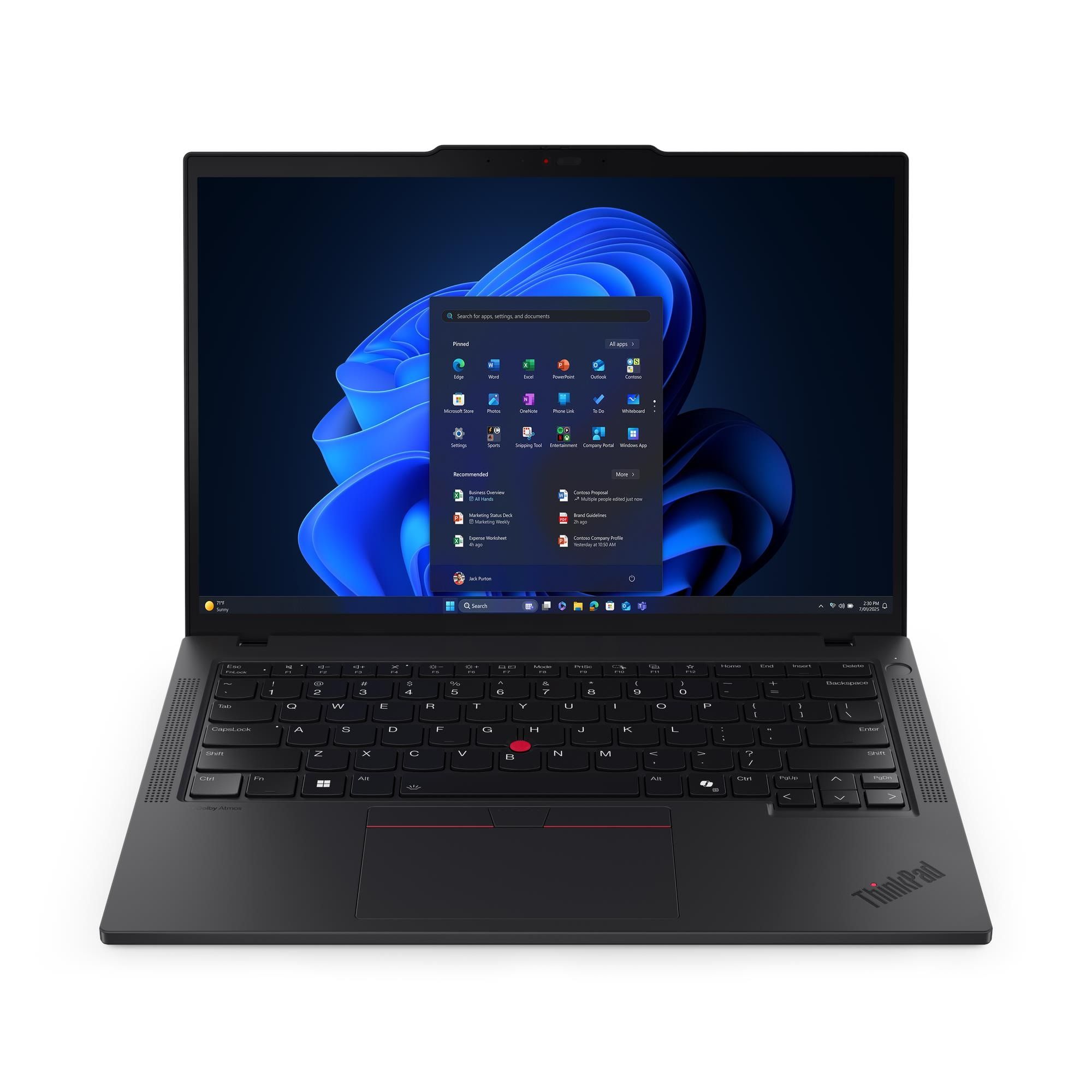 Laptop Lenovo ThinkPad T14 G6 21QC00BQRI, 14 inch 1920 x 1200, Intel 255U (12 C / 14 T, 2.4 GHz - 5.2 GHz, 12 MB cache), 64 GB DDR5, 1 TB SSD, Intel Graphics, Windows 11 Pro