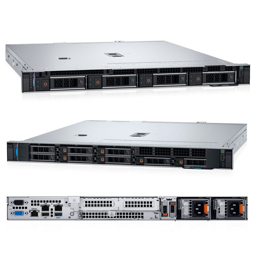 Dell PowerEdge R360 Rack Server,Intel Xeon 6 Performance 6337P 3.5G(6C/12T),32GB UDIMM 5600MT/s,2x960GB SSD SATA RI(up to 4x3.5  Hot Plug HDD),PERC H355,iDRAC9 Basic 16G,1U Standard Bezel,Broadcom 5720,Dual Hot-Plug Power Supply(1+1)700W Tit,3Yr NBD