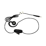 Standard 3.5MM WIRED HEADSET FOR PTT + VOIP W/ ROTATING EAR PIECE FOR RIGHT/LEFT EAR WEARING.