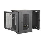 SmartRack 10U Rack Microscop de Profil Joasă pentru Montare pe Perete, cu Spate Articulat