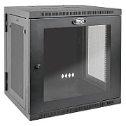 SmartRack 12U Rack Mic de Perete cu Adâncimea UPS, Fereastră Clară din Acril, Spate cu Hinge