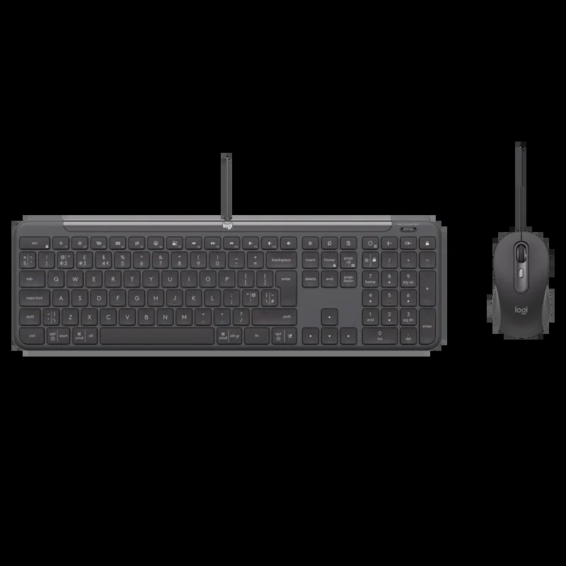 Logitech Combo Cablu MK620 pentru Afaceri - Grafit - PAN