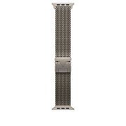 Apple Watch Ultra 3 Cellular 49mm Natural Titanium Case with Natural Titanium Milanese Loop - Large