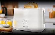 Electric Toaster, White, 220-240V, 50-60Hz, 780-930W, 2 slots, 3 modes, 7 browning levels