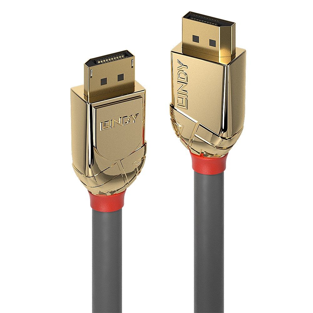 DisplayPort 1.2 cable  Gold Line  Lindy 5m