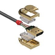 DisplayPort 1.2 cable  Gold Line  Lindy 5m