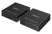 Extender prin cablu de pereche răsucită Cat.6A USB 3.1 Gen1 până la 100m, 3x USB-A, 1x USB-C până la 5 Gbps, 1x RJ45 (Gigabit Ethernet) - set (recepție/transmis