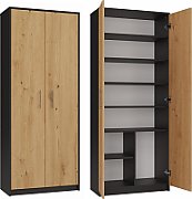 Topeshop OLIV 2D ANT/ART KPL office bookcase