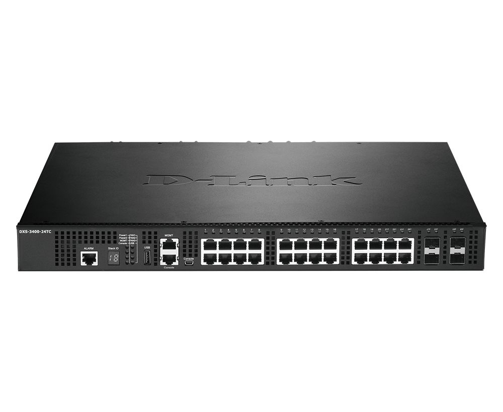 D-Link DXS-3400-24TC switch-uri Gestionate L3 Gigabit Ethernet (10/100/1000) Negru