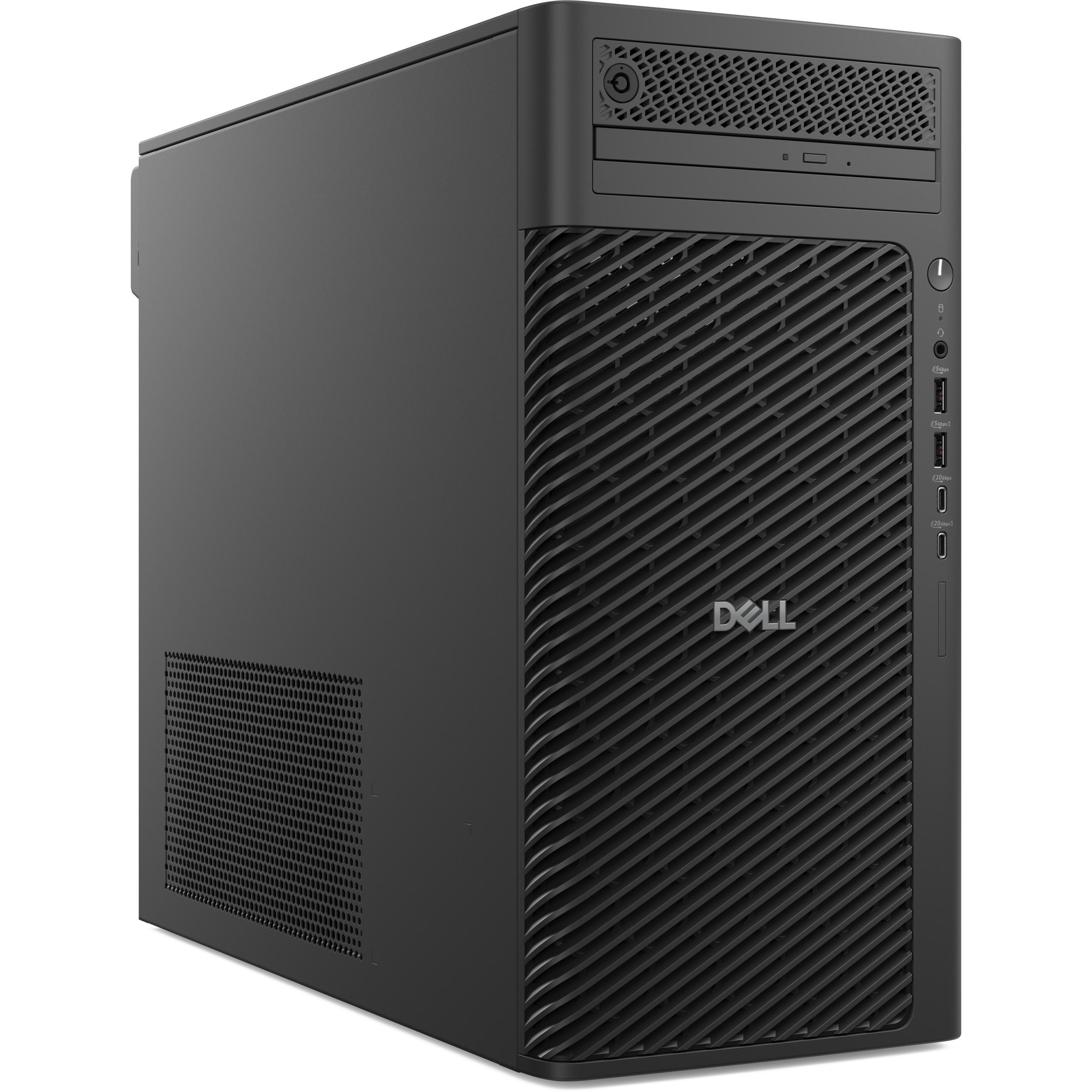 Desktop PC Dell Pro Max Tower, Intel Core Ultra 7 - 265K (20 C / 20 T, 5.5 GHz - 5.5 GHz, 30 MB cache), 32 GB RAM, 1 TB SSD, Fara unitate optica, Intel Graphics, 1500 W, Windows 11 Pro