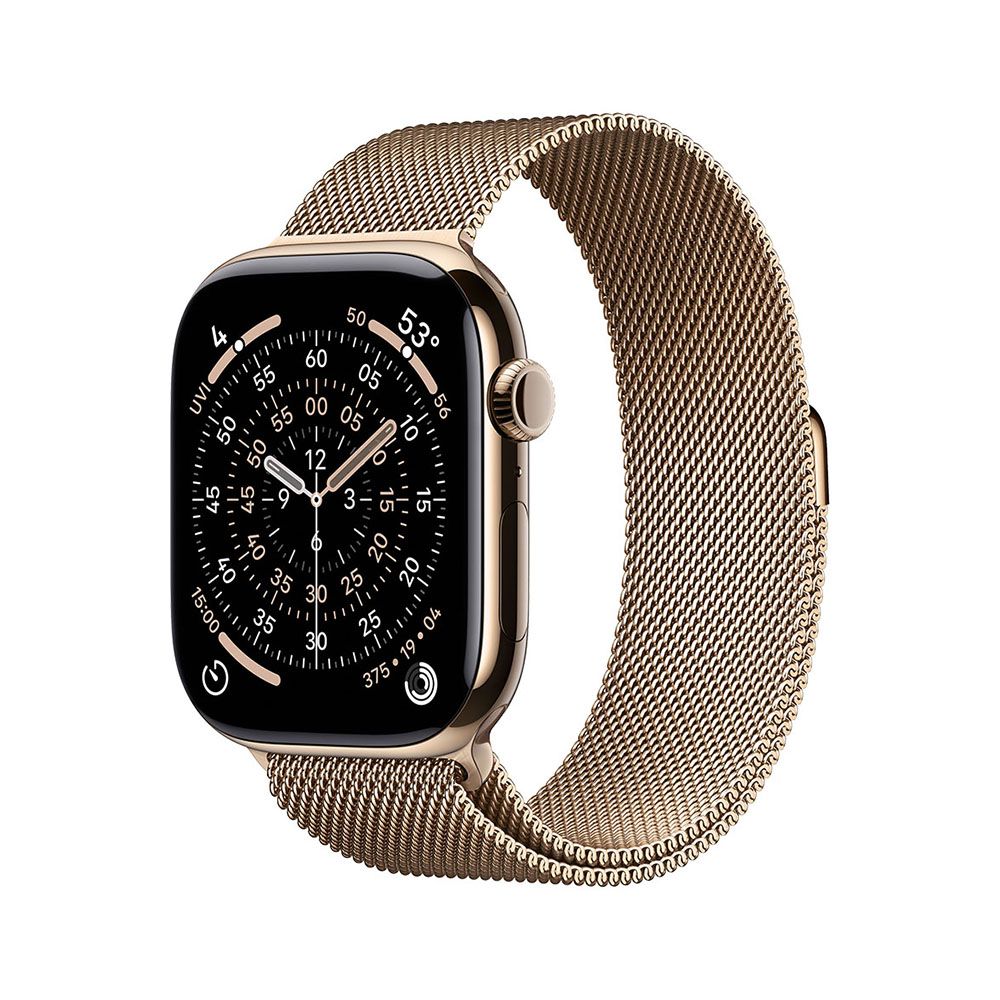 Apple Watch S11 Cellular 42mm Gold Titanium Case with Gold Milanese Loop