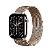 Apple Watch S11 Cellular 42mm Gold Titanium Case with Gold Milanese Loop