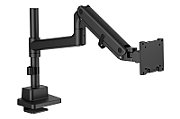 Braț de birou singular cu clemă și arc gaz 1x LCD max. 57  27 kg, VESA: 75x75, 100x100, negru