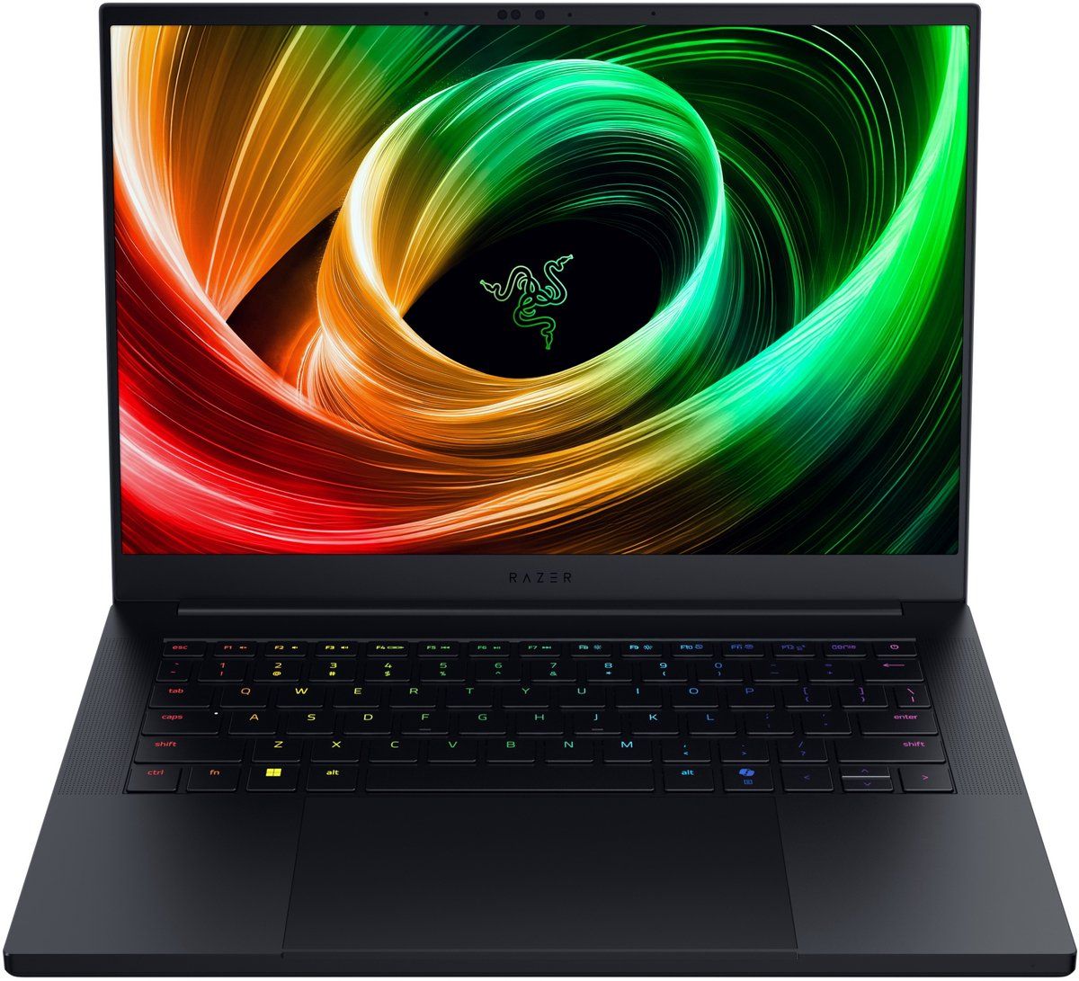 Laptop Razer Blade 14, 14 inch 2880 x 1800, AMD Ryzen AI 9 - 365 (10 C / 20 T, 5.0 GHz, 10 MB + 24 MB cache), 32 GB LPDDR5x, 1 TB SSD, nVidia GeForce RTX 5070, Fara sistem de operare, Tastatura International, Negru