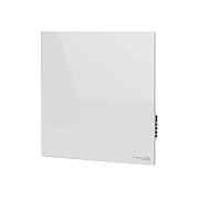 AENO Premium Eco Smart Quadro Wall Heater, 500W, 50x50 cm., Tempered glass, Infrared+convection heating type, LED display Plug type: Europe (E/F type), WHITE, Made in Poland